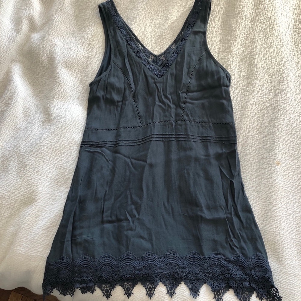 ASTR eyelet detail mini dress